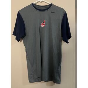 Nike Pro Cleveland Indians Dri-Fit Short Sleeve Shirt